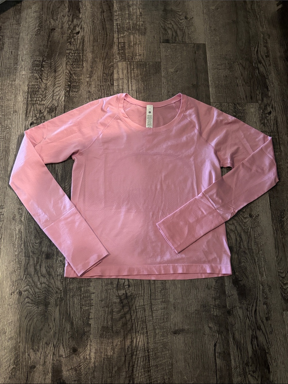 Lululemon Swiftly Tech Long-Sleeve - Waist Length - Pink - Size 10